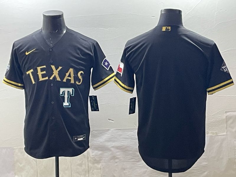 Men 2025 Texas Rangers Blank Black Game Nike MLB Jersey style 03->texas rangers->MLB Jersey